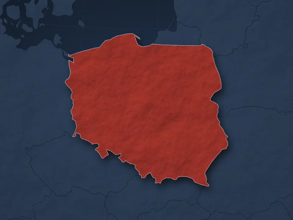 Map of Poland